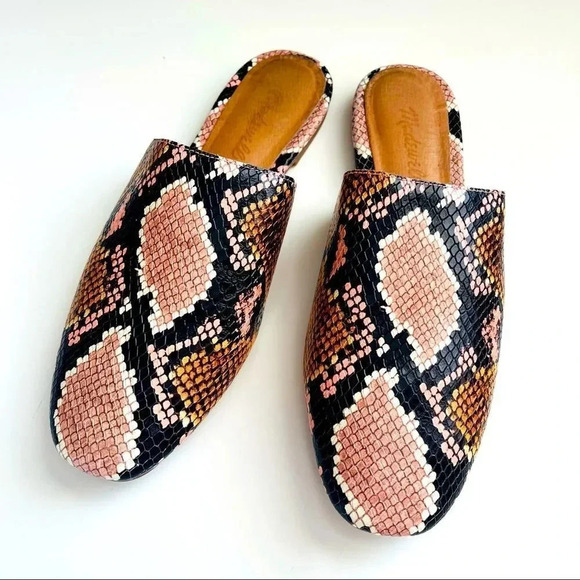 Madewell The Cory Mule In Snake Embossed Leather - Picture 2 of 9